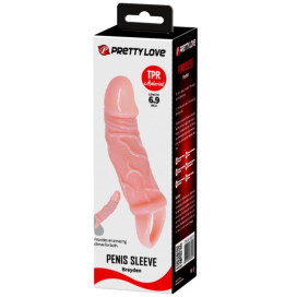 BAILE GAINE À PÉNIS EN SILICONE AVEC SANGLES À BOULES 13,5 CM