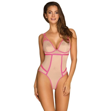 OBSESSIF - NUDELIA TEDDY - NUDE L / XL