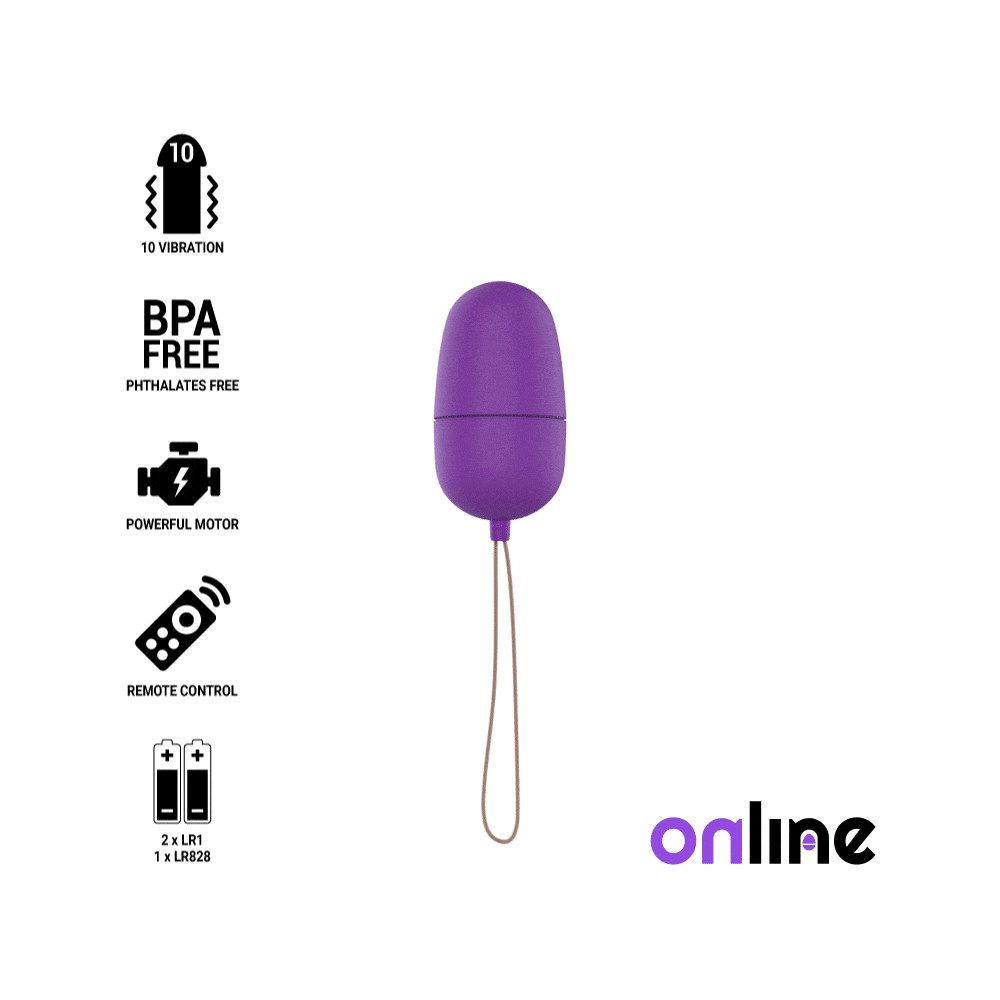 ONLINE REMOTE CONTROL VIBRATING EG M - PURPLE