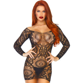 ROBE EN DENTELLE AU CROCHET LEG AVENUE