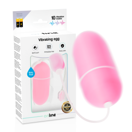 ONLINE WATERPROOF VIBRATING EGG - PINK