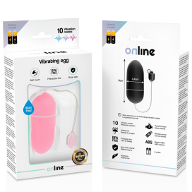 ONLINE WATERPROOF VIBRATING EGG - PINK