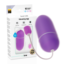 ONLINE WATERPROOF VIBRATING EGG - PURPLE