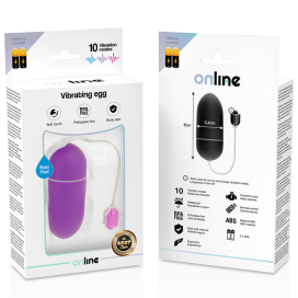 ONLINE WATERPROOF VIBRATING EGG - PURPLE