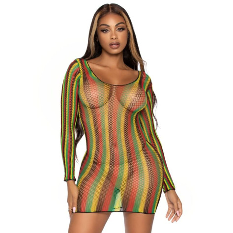 ROBE COURTE LEG AVENUE RASTA TAILLE UNIQUE