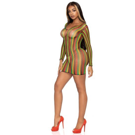 ROBE COURTE LEG AVENUE RASTA TAILLE UNIQUE