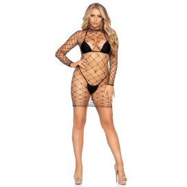 ROBE COURTE LEG AVENUE FENCE NET TAILLE UNIQUE