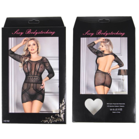 QUEEN LINGERIE NET-ROBE BODYSTOCKING SL