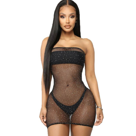 ROBE BRILLANTE QUEEN LINGERIE BODYSTOCKING SL