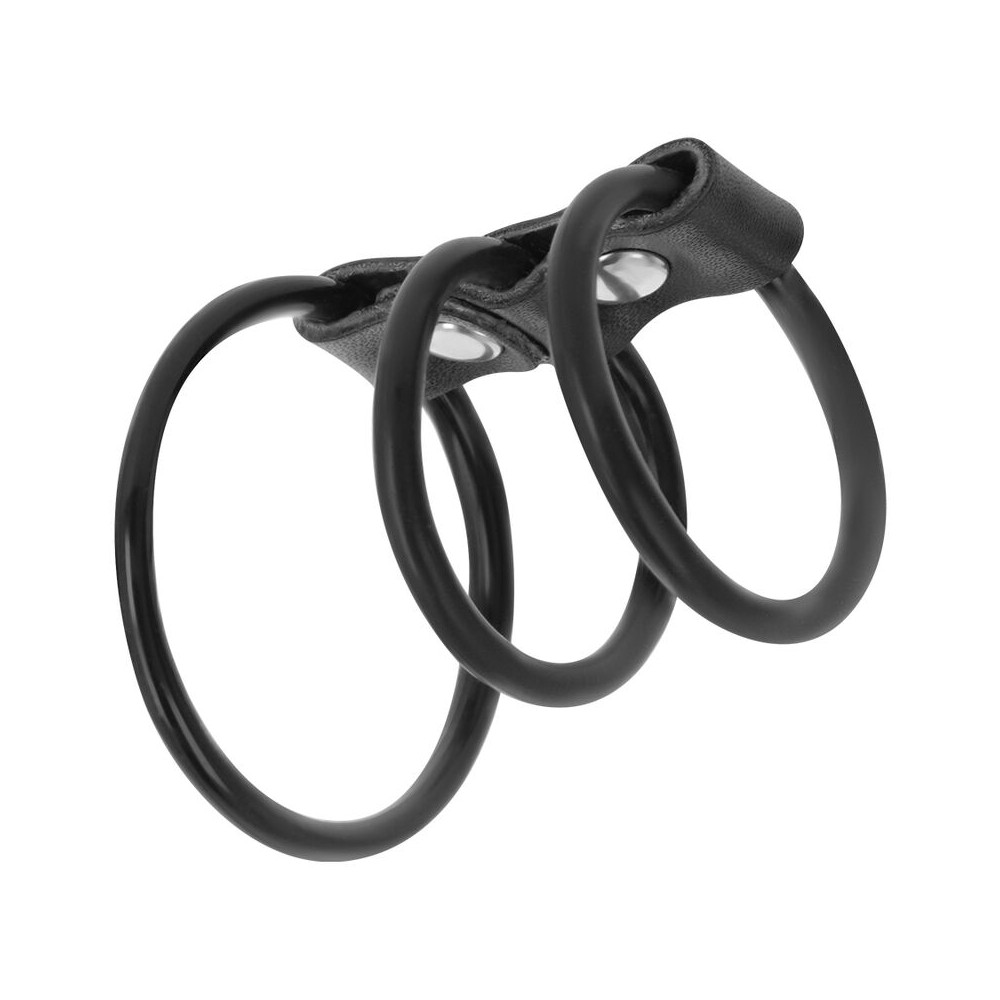 DARKNESS FLEXIBLE COCK RINGS SET OF 3