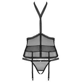 OBSESSIVE - CORSET BRETELLES ET String L/XL