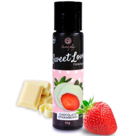 SECRETPLAY GEL SWEET LOVE FRAISE ET CHOCOLAT BLANC 60 ML