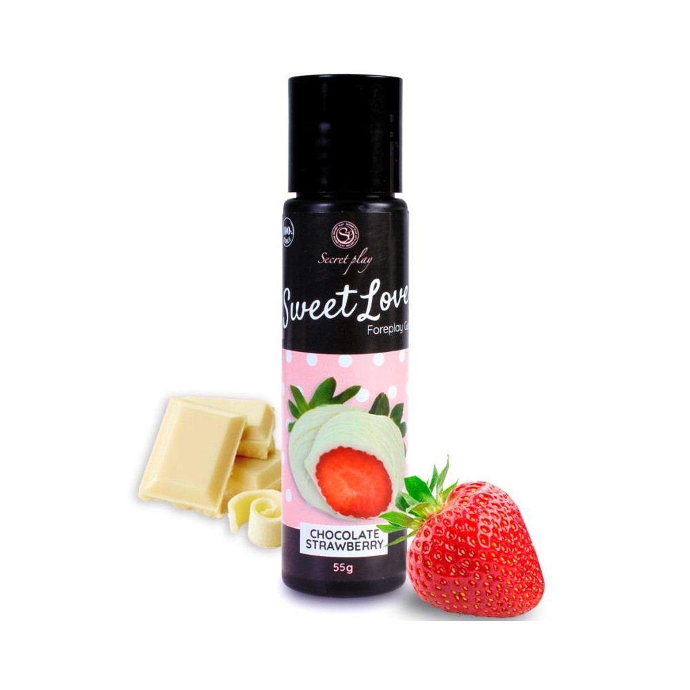 SECRETPLAY GEL SWEET LOVE FRAISE ET CHOCOLAT BLANC 60 ML