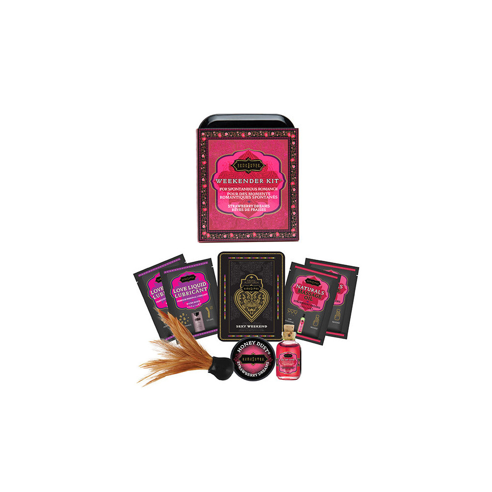 KAMASUTRA WEEKENDER BOÎTE KIT RÊVES FRAISE