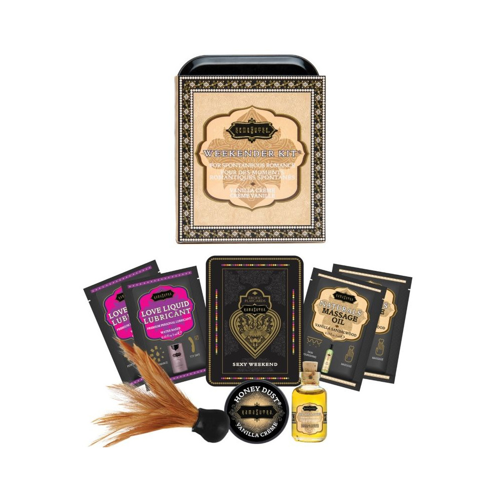 KAMASUTRA WEEKENDER TIN KIT CRÈME VANILLE