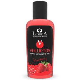 LUXURIA VOLUPTAS EDIBLE GEL STIMULANT EFFET RÉCHAUFFANT - FRAISE 100 ML