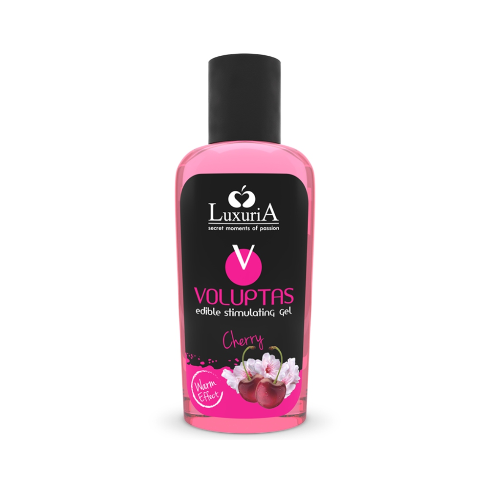 LUXURIA VOLUPTAS EDIBLE GEL STIMULANT EFFET RÉCHAUFFANT - CERISE 100 ML