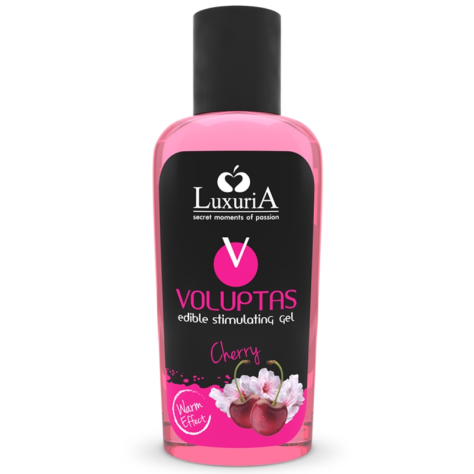 LUXURIA VOLUPTAS EDIBLE GEL STIMULANT EFFET RÉCHAUFFANT - CERISE 100 ML