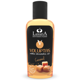 LUXURIA VOLUPTAS EDIBLE GEL STIMULANT EFFET RÉCHAUFFANT - CARAMEL 100 ML