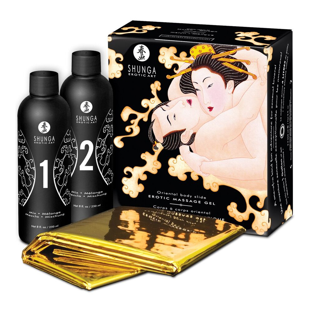 SHUNGA EROTIC MASSAGE GEL ORIENTAL BODY SLIDE MELON MANGO