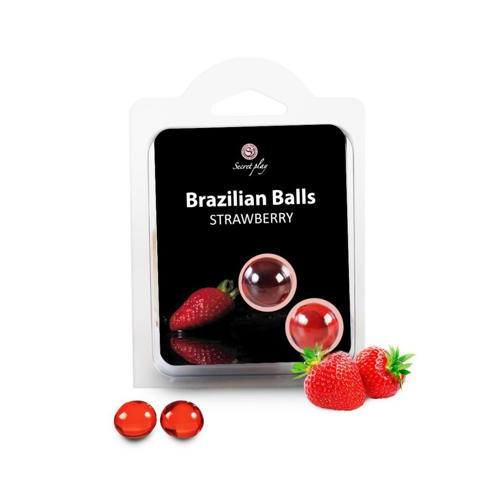 BALLES BRÉSILIENNES FRAISES SET 2 BALLS