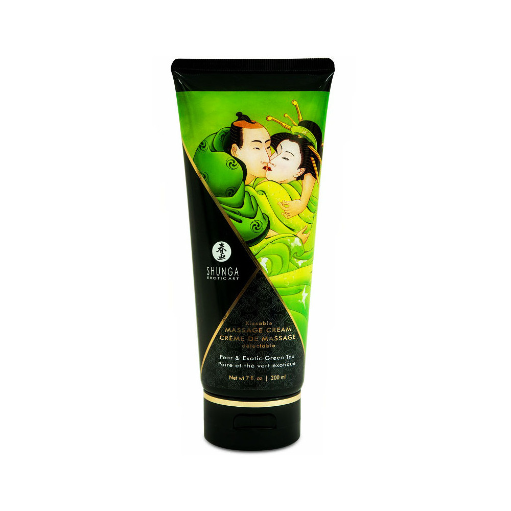 SHUNGA MASSAGE CREAM KISSABLE POIRE ET THÉ VERT EXOTIQUE 200ML