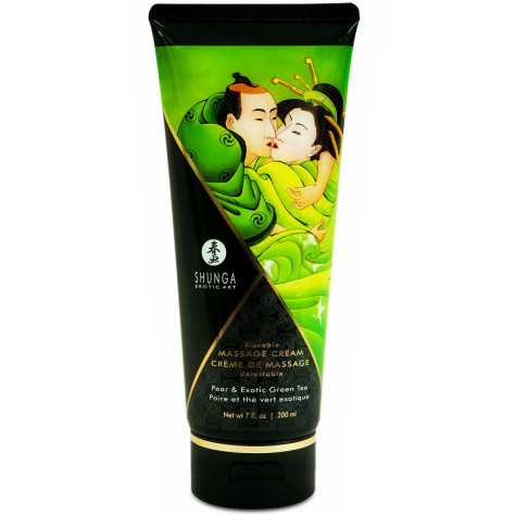 SHUNGA MASSAGE CREAM KISSABLE POIRE ET THÉ VERT EXOTIQUE 200ML