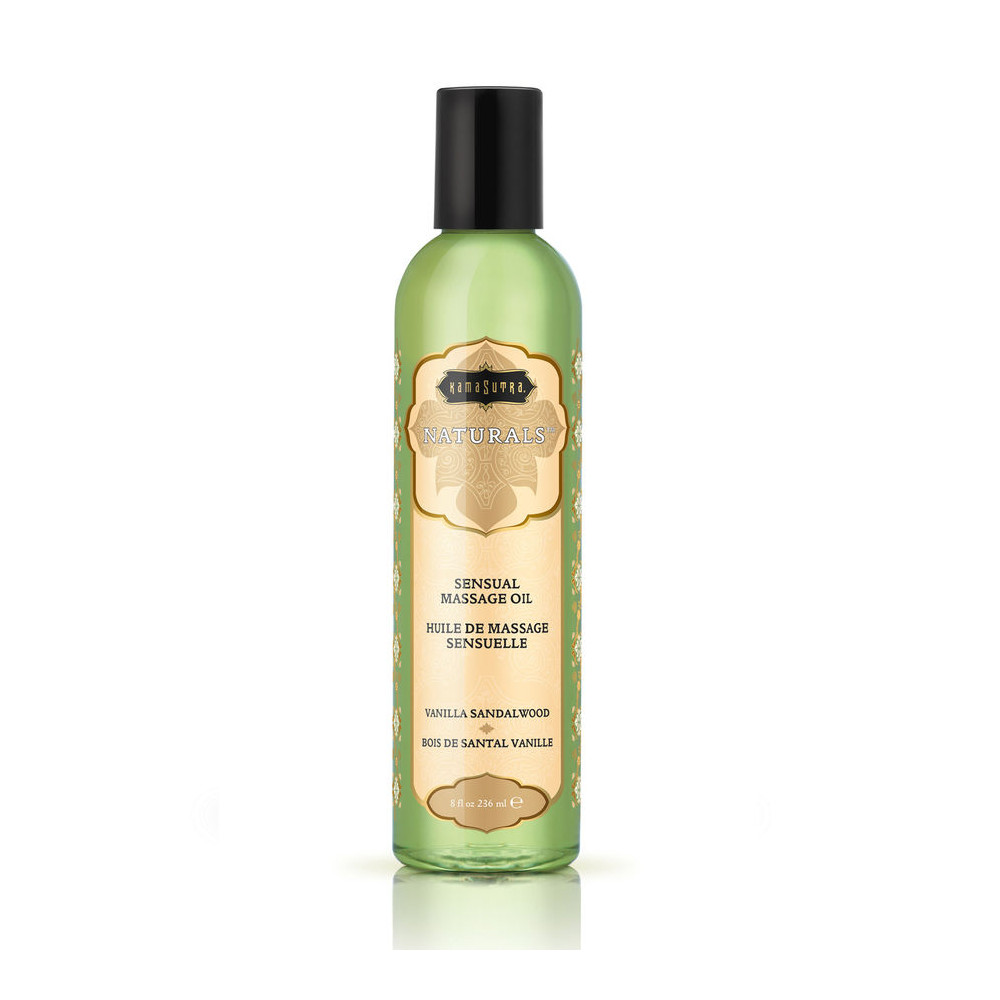 KAMASUTRA HUILE DE MASSAGE AROMATIQUE VANILLE BOIS DE SANDAL 236ML