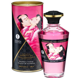 SHUNGA APHRODISIAQUE HUILE RÉCHAUFFANTE FRAMBOISE 100 ML