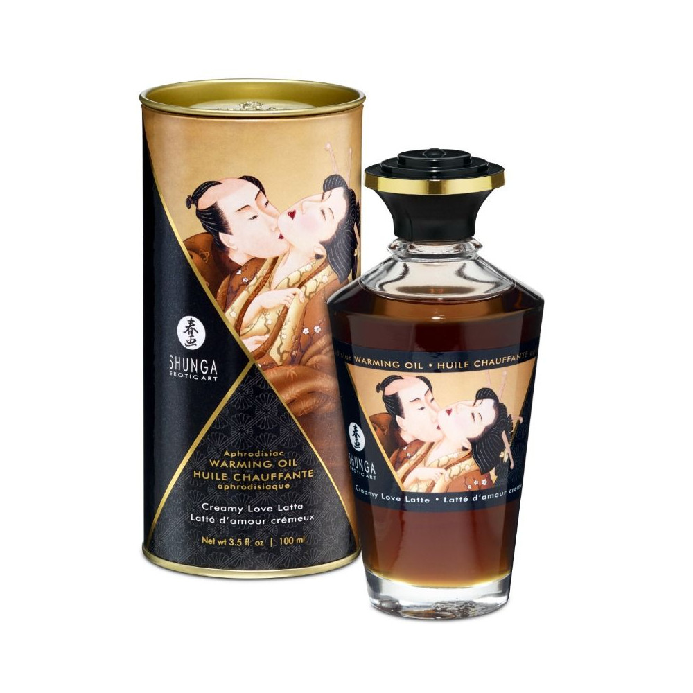 SHUNGA APHRODISIAQUE HUILE CHAUFFANTE CREAMY LOVE LATTE 100 ML