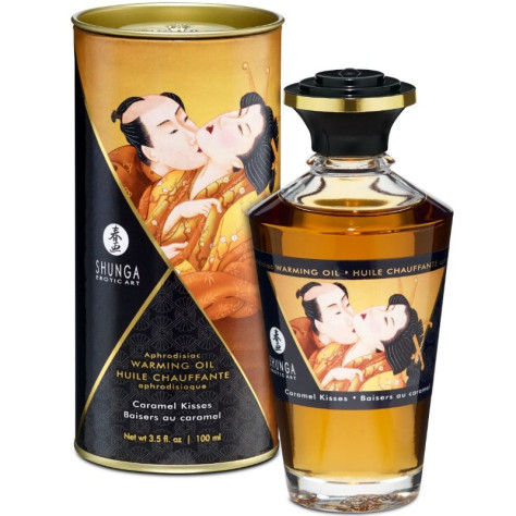 SHUNGA APHRODISIAQUE HUILE CHAUFFANTE CARAMEL KISSES 100 ML