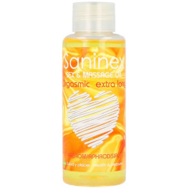 HUILE DE MASSAGE EXTRA LONGUE ORGASMIC SANINEX 100 ML