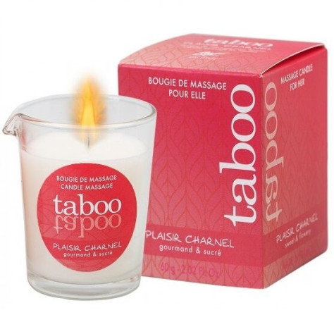 TABOU BOUGIE MASSAGE FEMME PLAISIR CHARNEL SMELL FLEUR DE CACACO