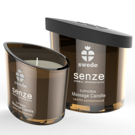 BOUGIE DE MASSAGE SWEEDE SENZE EUPHORIA - VANILLE, BOIS DE SANTAL