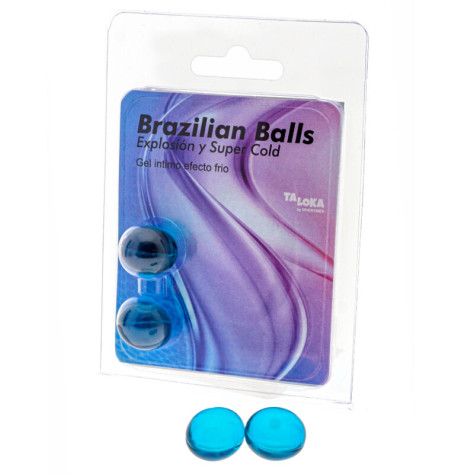 TALOKA - 2 BALLES BRÉSILIENNES GEL EXCITANT EFFET FROID