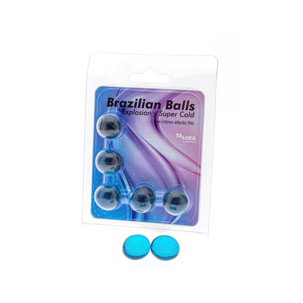 TALOKA - 5 BALLES BRÉSILIENNES GEL EXCITANT EFFET FROID