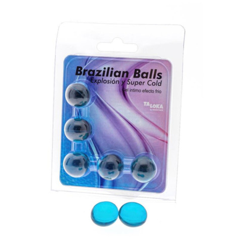 TALOKA - 5 BALLES BRÉSILIENNES GEL EXCITANT EFFET FROID