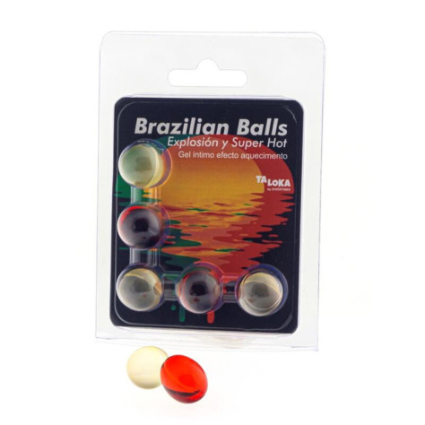 TALOKA - 5 BALLES BRÉSILIENNES GEL EXCITANT À EFFET SUPER CHAUD