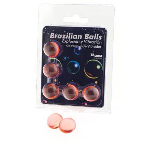 TALOKA - 5 BALLES BRÉSILIENNES EFFET VIBRANT GEL EXCITANT