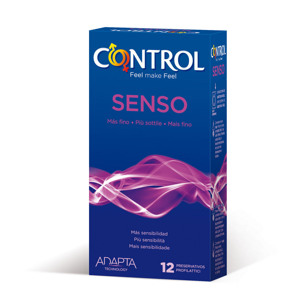 CONTROL ADAPTA SENSO CONDOMS 12 UNITS