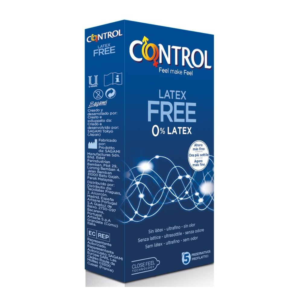 CONTROL FREE SIN LATEX CONDOMS 5 UNITS