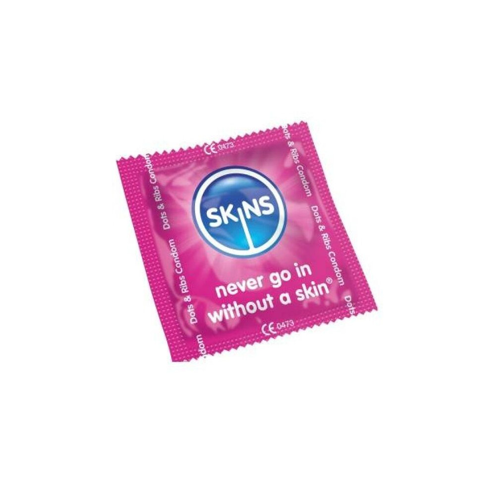 SKINS CONDOMS DOTS RIBS BAG 500 UDS