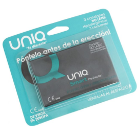 UNIQ SMART LATEX FREE PRE-ERECTION CONDOMS 3 UNITS