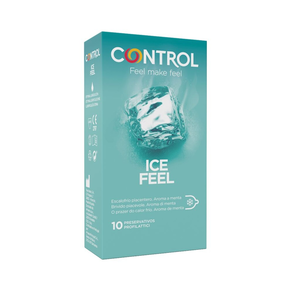 CONTROL ICE FEEL PRESERVATIVOS EFECTO FRIO 10 UNIDADES