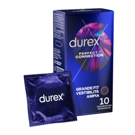 DUREX PERFECT CONNECTION SILICONE EXTRA LUBRIFICATION 10 UNITÉS