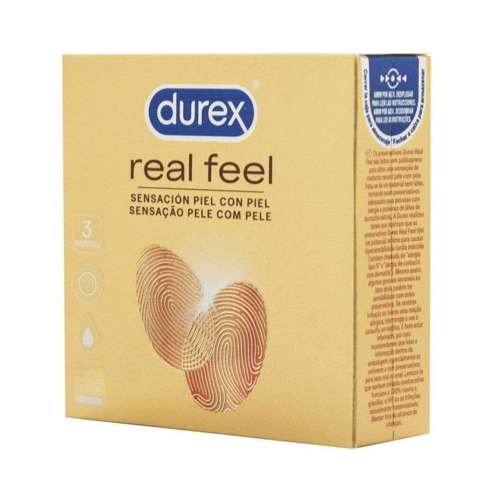 PRESERVATIFS DUREX REAL FEEL 3 UDS