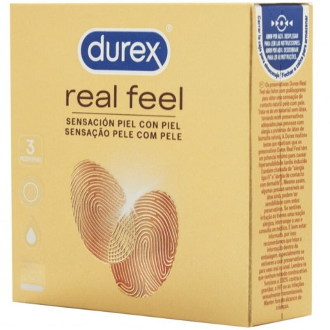 PRESERVATIFS DUREX REAL FEEL 3 UDS