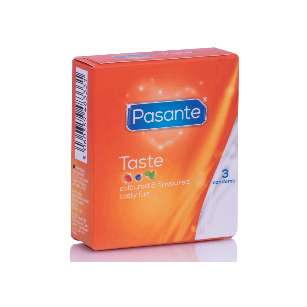 PASANTE PRESERVATIVOS SABORES 3 UNIDADES