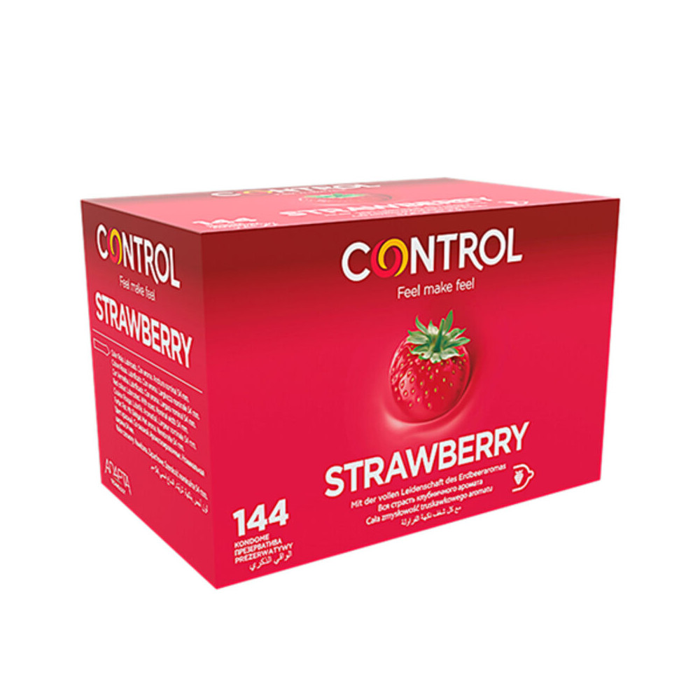 CONTROL ADAPTA PRESERVATIFS FRAISE 144 UNITES