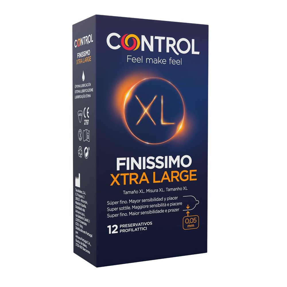 CONTROL FINISSIMO XL CONDOMS 12 UNITS